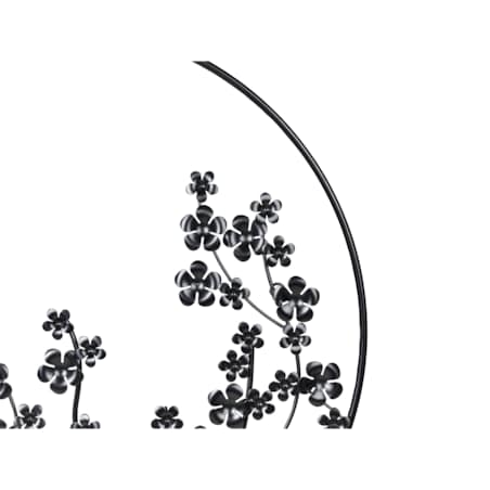 Dekoracja ścienna czarna STRONTIUM