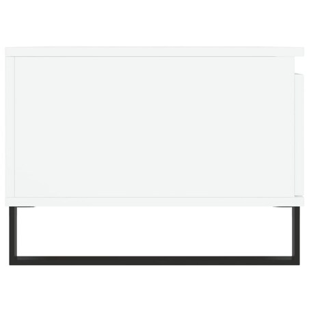 vidaXL Stolik kawowy, biały 90x50x36,5 cm, materiał drewnopochodny