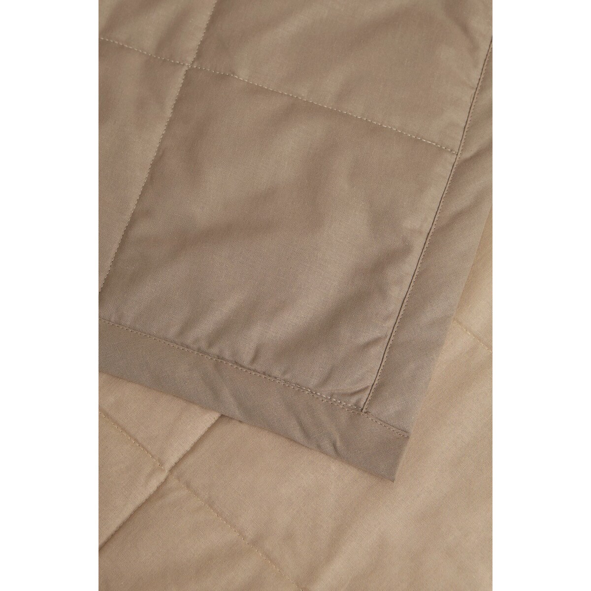 Narzuta pikowana light brown/beige 260 x 220 cm