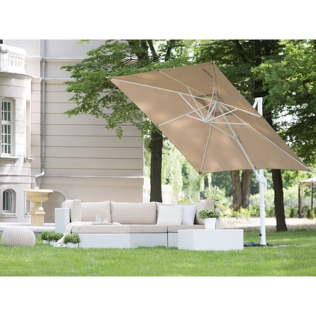 Parasol ogrodowy na wysięgniku 250 cm MONZA Piaskowy
