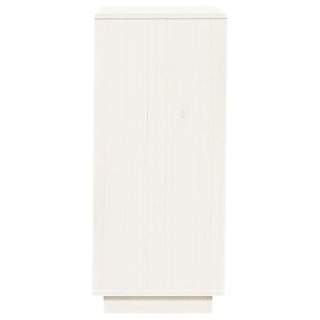 vidaXL Szafka na buty, biała, 35x35x80 cm, lite drewno sosnowe