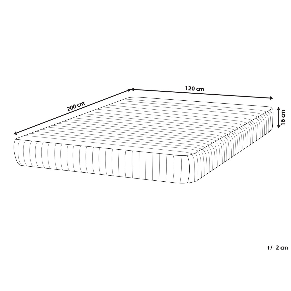 Materac kieszeniowy MISTY H3/4 twardy 120 x 200 cm