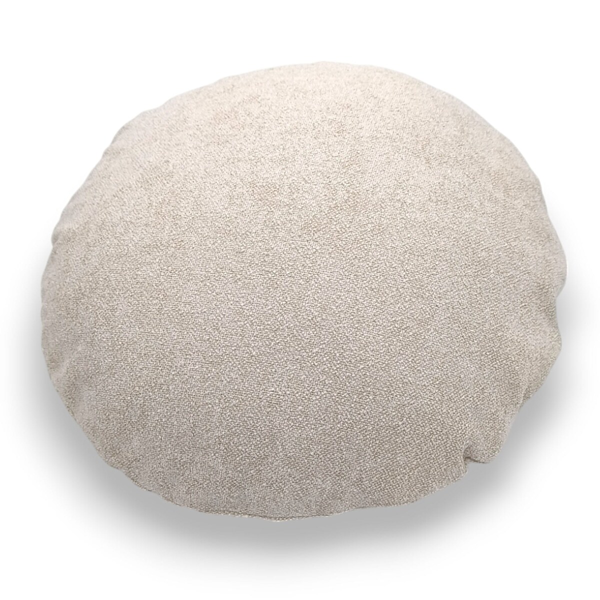 Okrągła kremowa poduszka dekoracyjna 45 cm Ronda