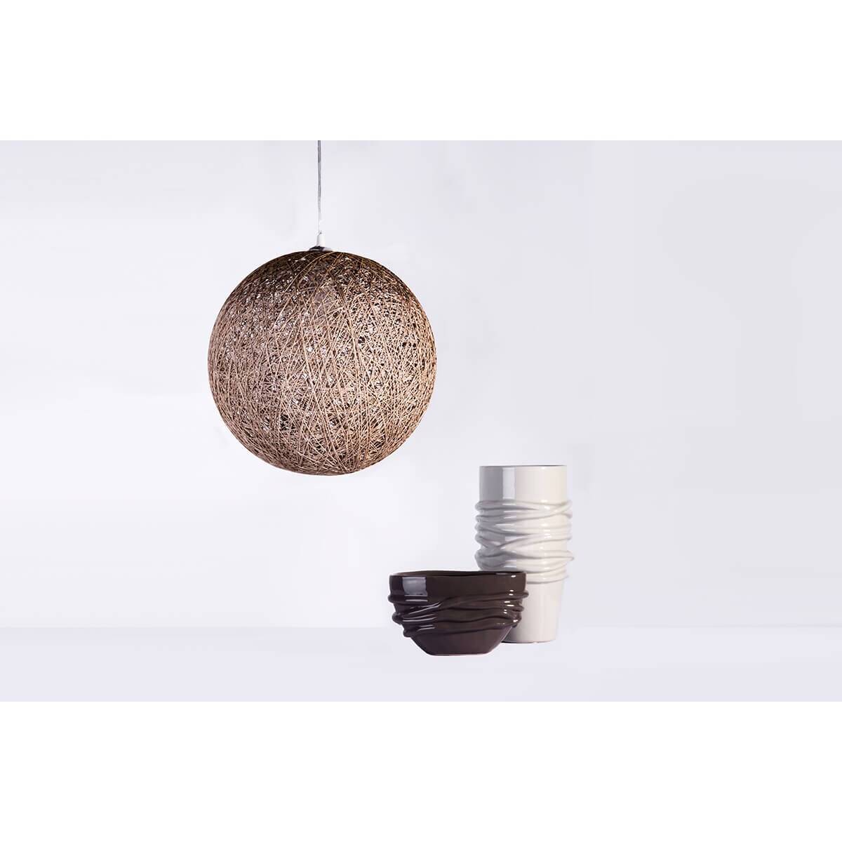 Konsimo RUMEX Wazon, kremowy