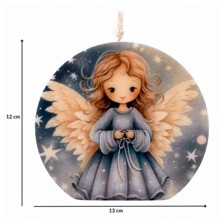 Prezent na Święta Aniołek Dekoracja Świąteczna Anioł Świeca Sojowa Ozdobna