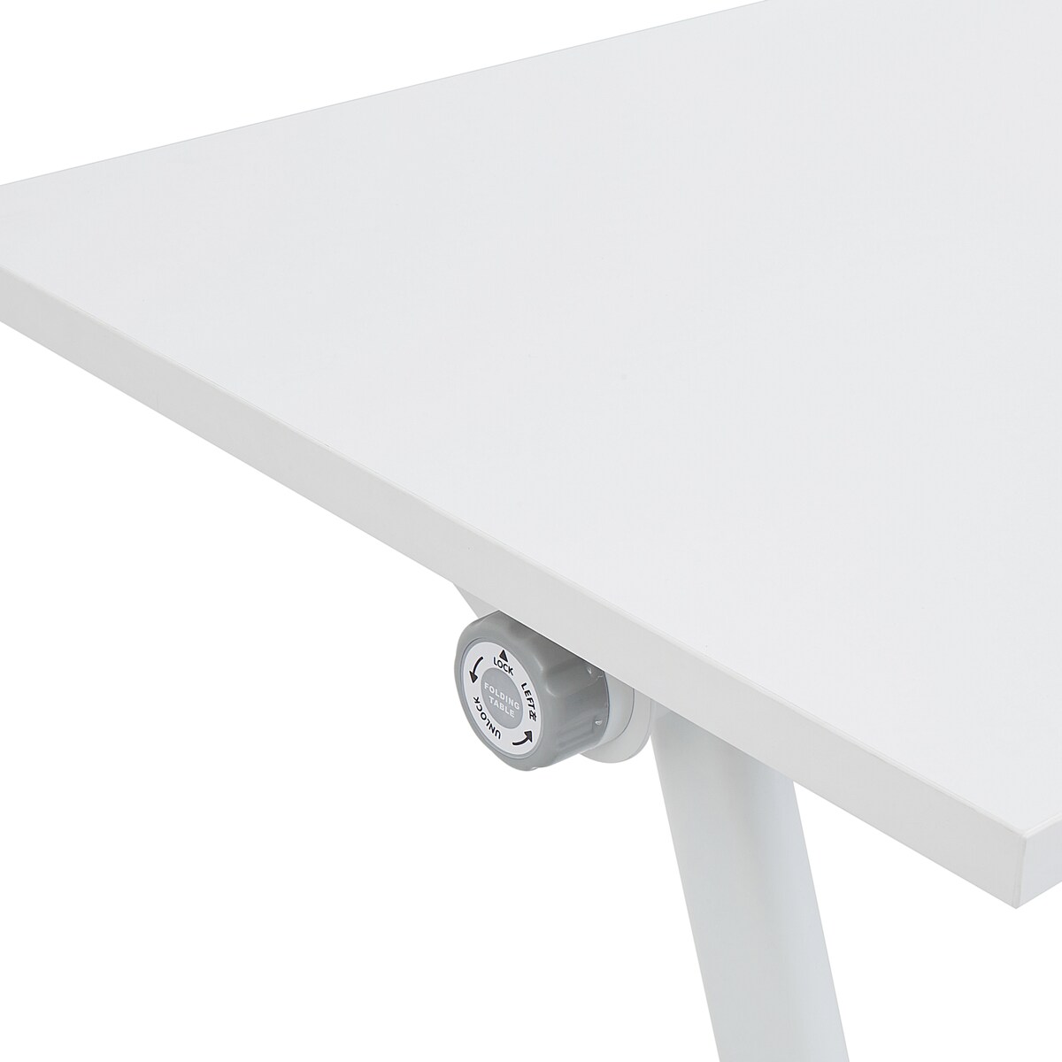 Składane biurko BENDI Biały 120 cm 60 cm z kółkami