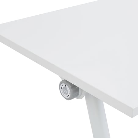 Składane biurko BENDI Biały 120 cm 60 cm z kółkami