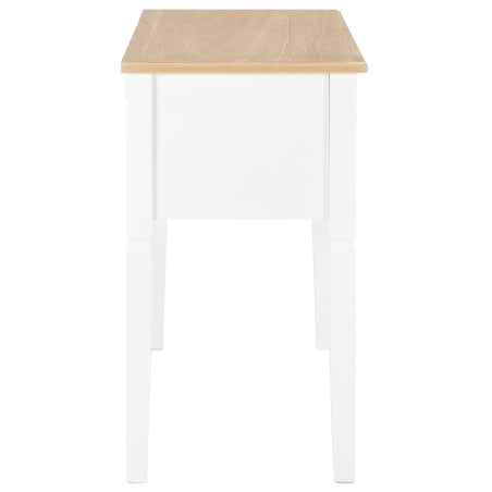 vidaXL Biurko, białe, 109,5x45x77,5 cm, drewniane