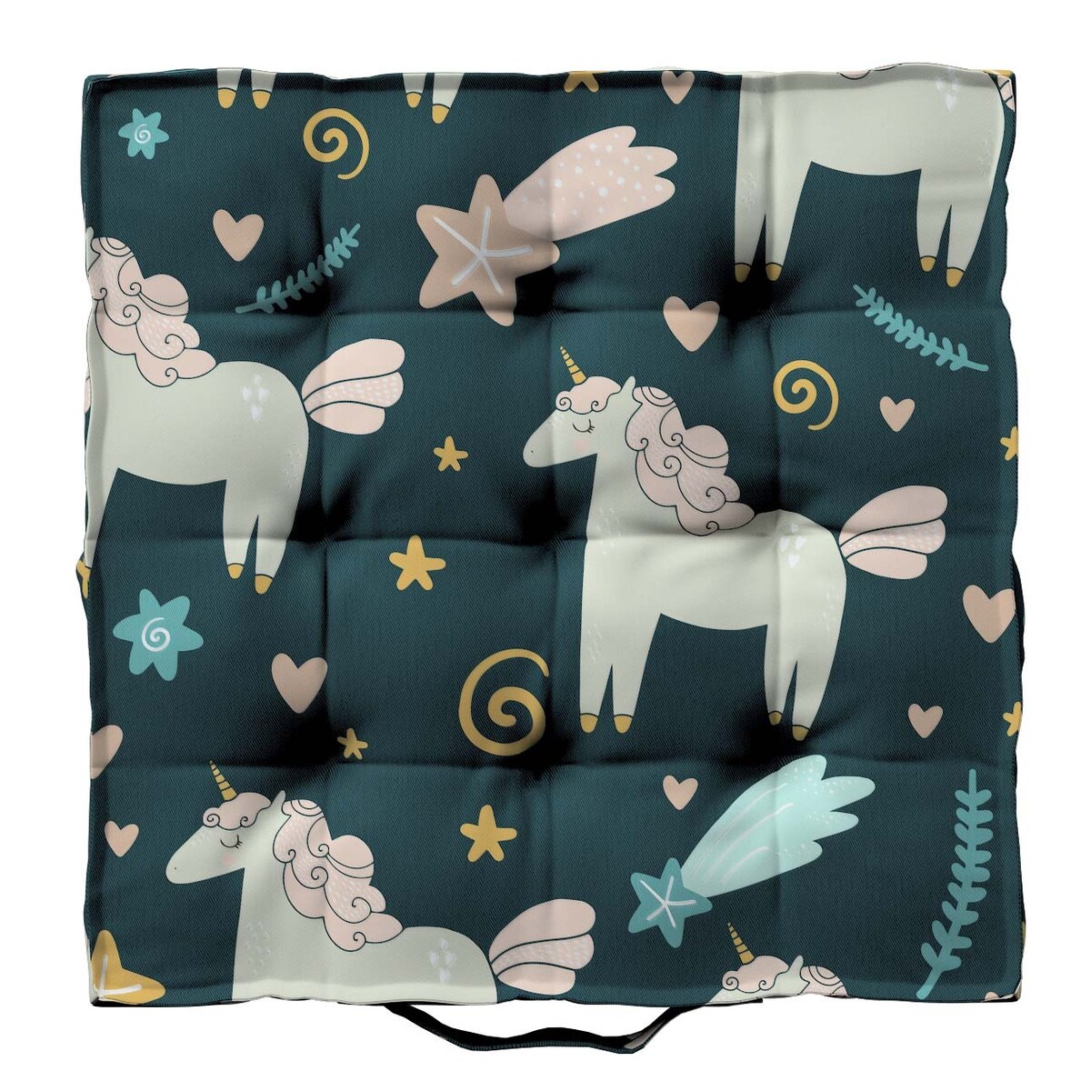 Siedzisko Tomi, niebieski, 50 x 50 x 10 cm, Magic Collection