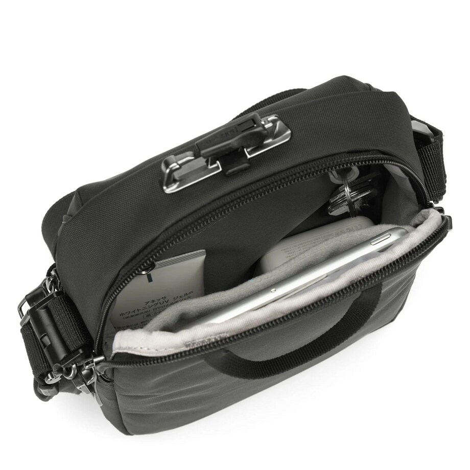 Kompaktowa torba na ramię listonoszka antykradzieżowa Pacsafe Metrosafe X - czarna