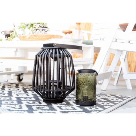 Latarenka LED, kolorowe szkło, 20,5 cm