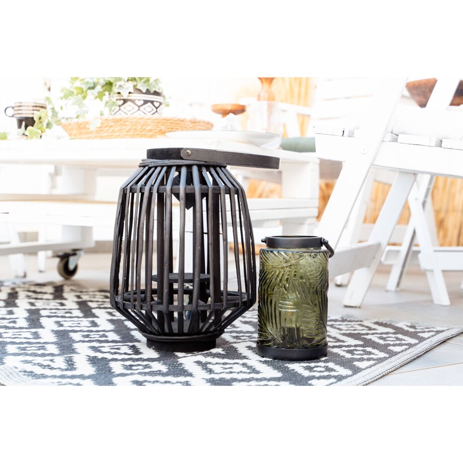 Latarenka LED, kolorowe szkło, 20,5 cm