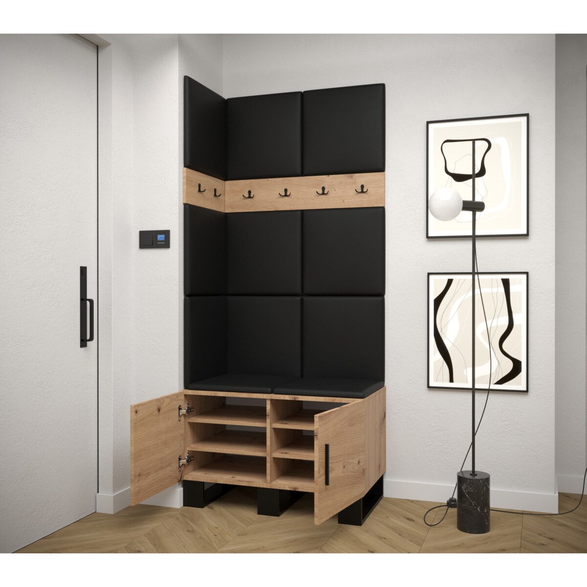 Garderoba do przedpokoju Abiks ARTIN 11 artisan+manila02