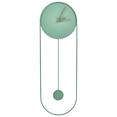 Zegar ścienny SALVAN 20 cm Metal Jasnozielony