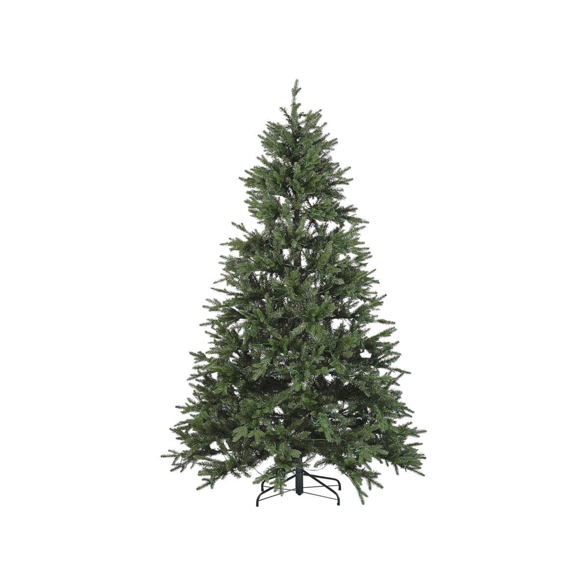 Sztuczna choinka ze światełkami 210 cm zielona FIDDLE
