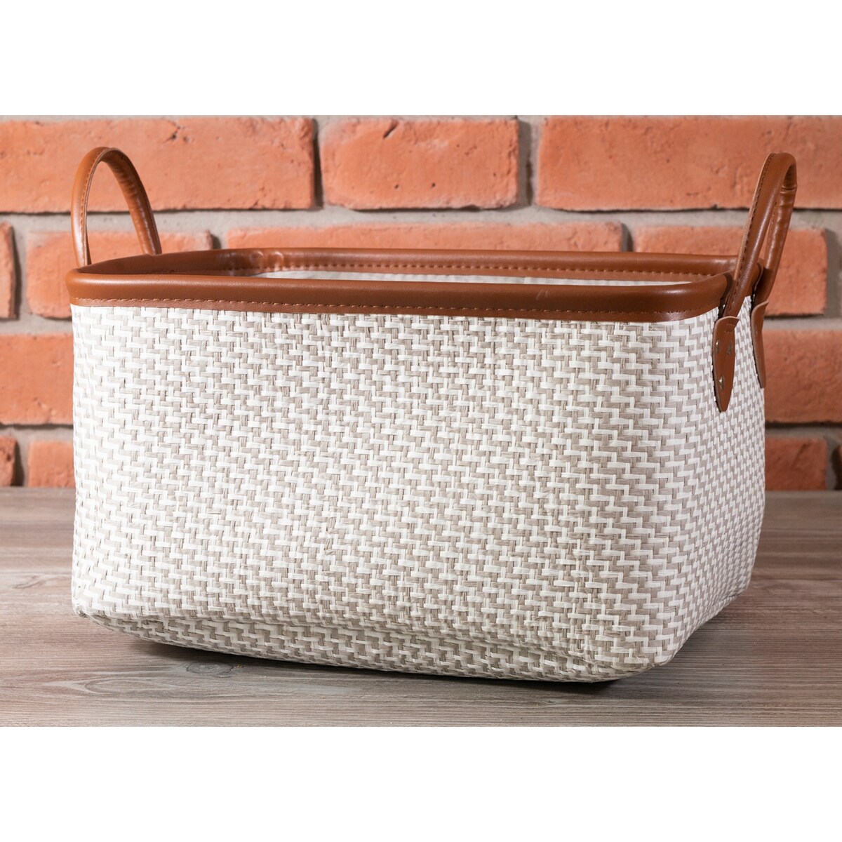 2 szt. ORGANIZER na szafkę półkę szary brązowy