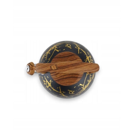 Czajnik Gazowy 2.8L Z Gwizdkiem Czarny Z Drewnianą Rączką Indukcja Gaz