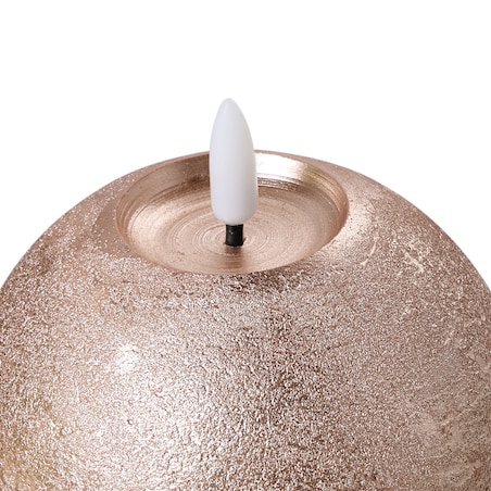 Zestaw 3 świec LED AMBROSIA 11 cm Złoty