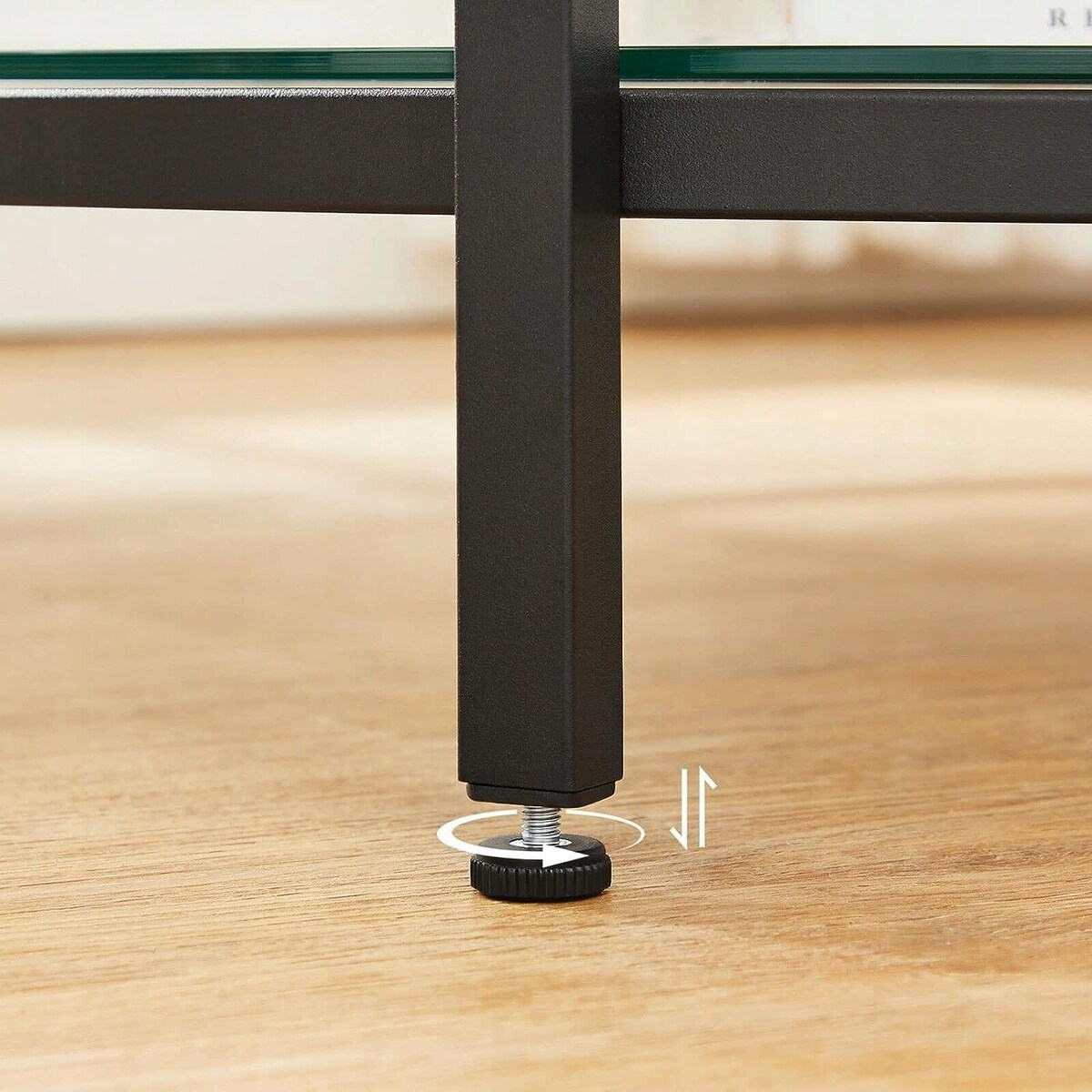 Stolik Kawowy Okrągły Ława 80X45,5 Cm Biały Marmur, Czarny