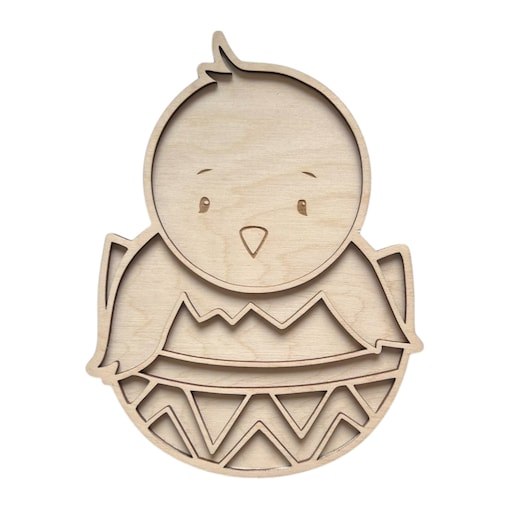 Sensoryczna wysypywanka wielkanocna drewniana KURCZAK