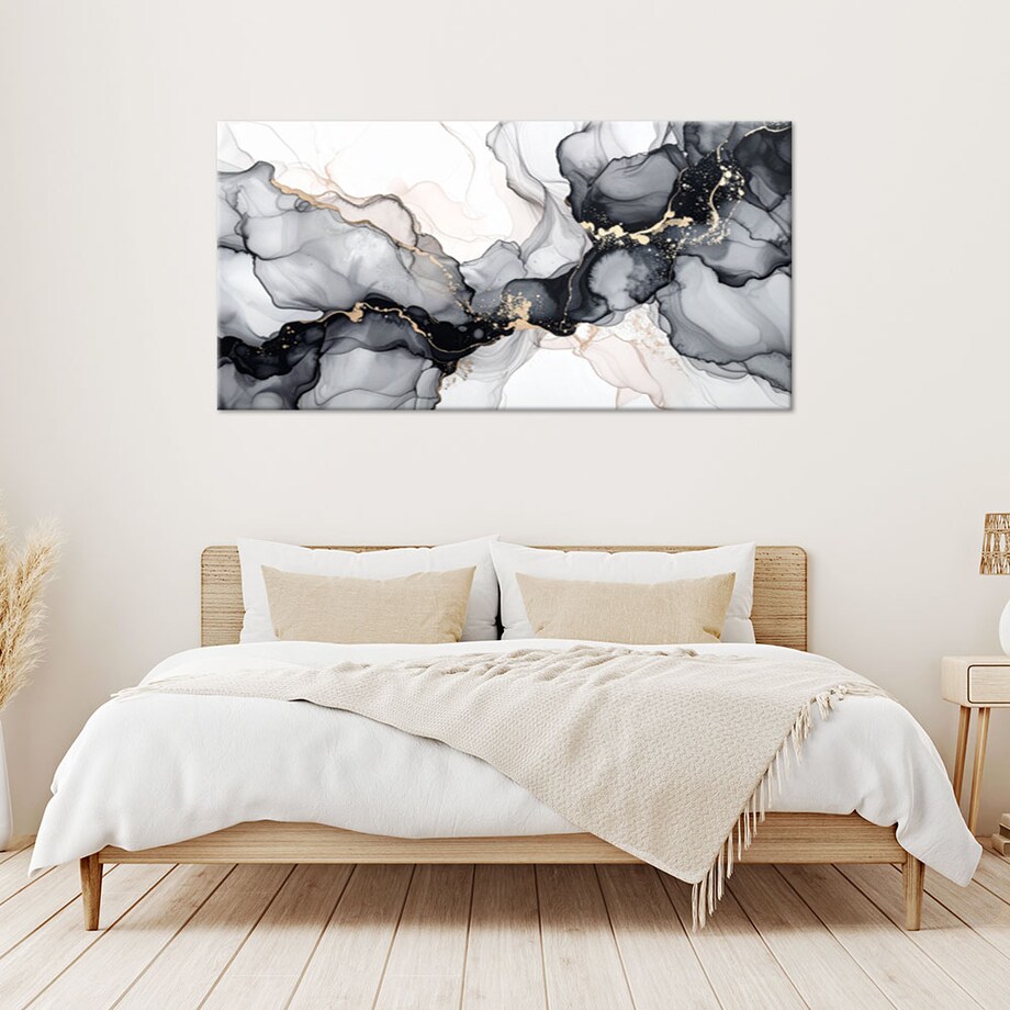 Obraz do sypialni salonu biura, Nowoczesna Abstrakcja Glamour 120x60