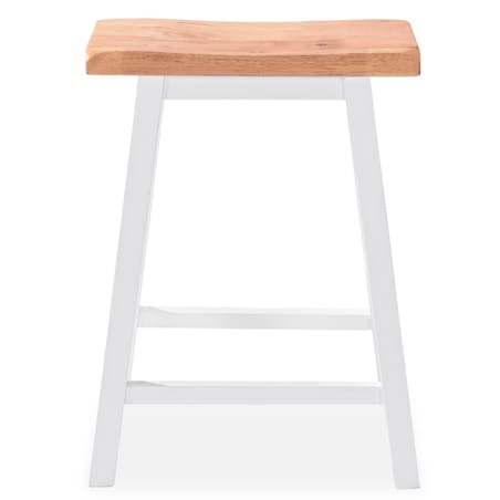 vidaXL Zestaw barowy, 3 szt., MDF, biały