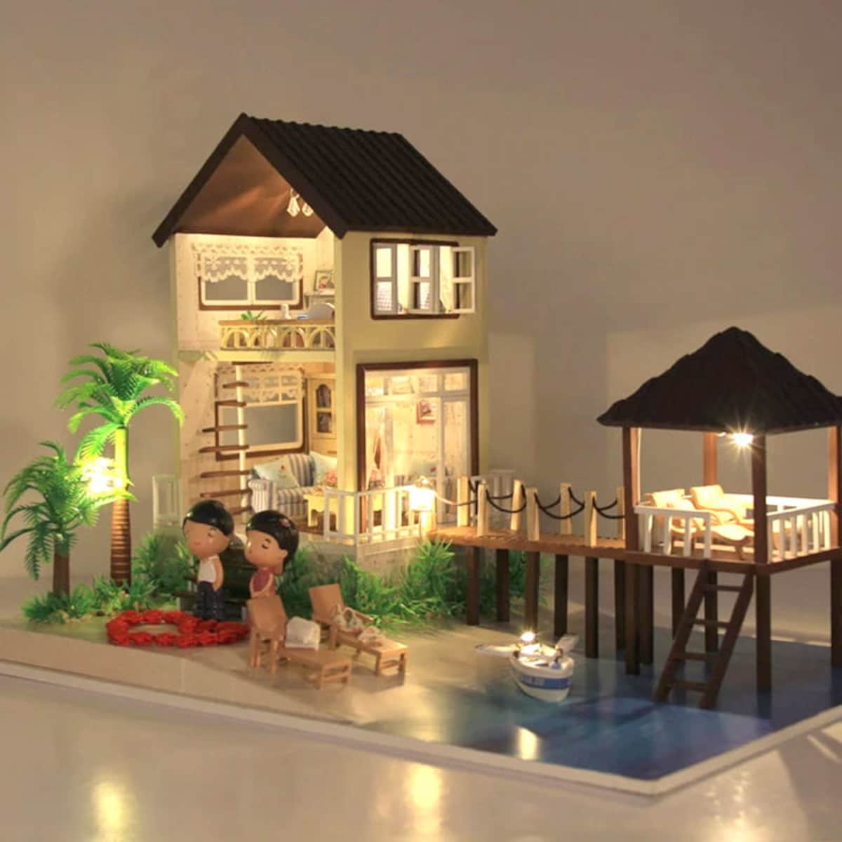 Miniaturowy domek - Willa na Malediwach