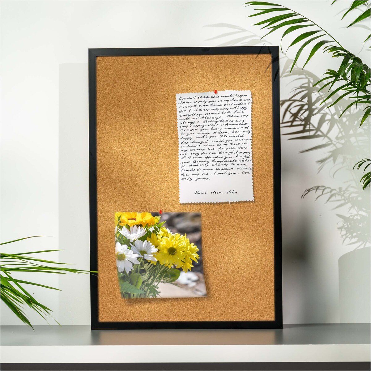 Tablica Korkowa Mała 40X60 Cm W Drewnianej Ramie Czarna