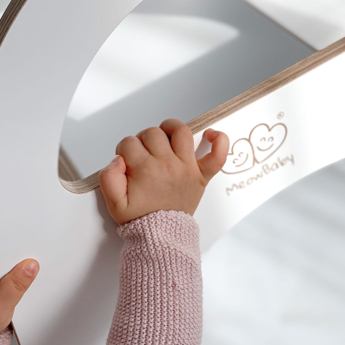 MeowBaby® Drewniana Zjeżdżalnia dla Dziecka do pokoju 87x46cm Montessori, Biała