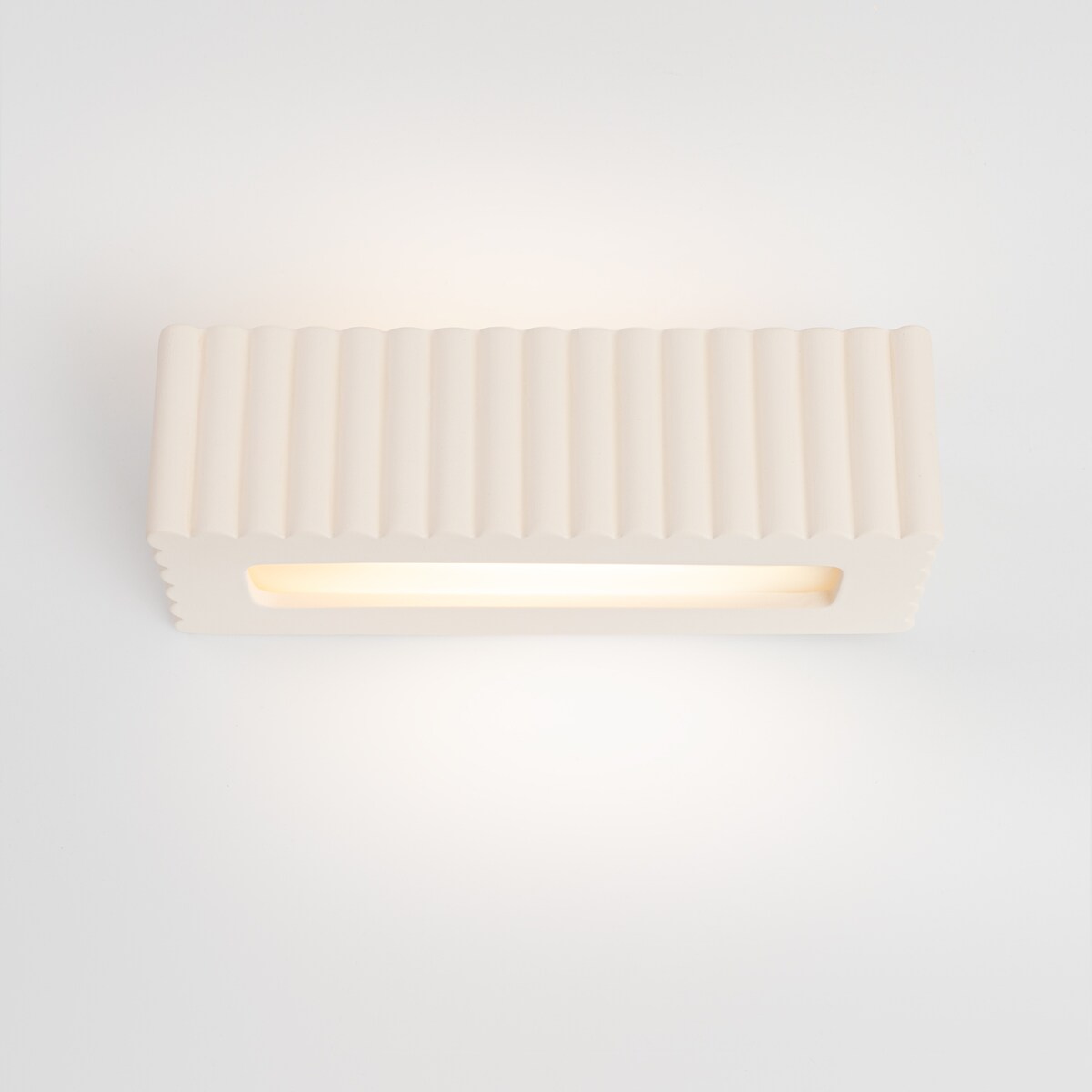 Kinkiet ceramiczny RIGATA biały