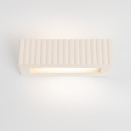 Kinkiet ceramiczny RIGATA biały