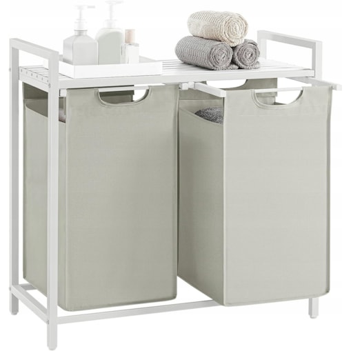 Szafka Łazienkowa Kosze 73X33X72 Cm Biały