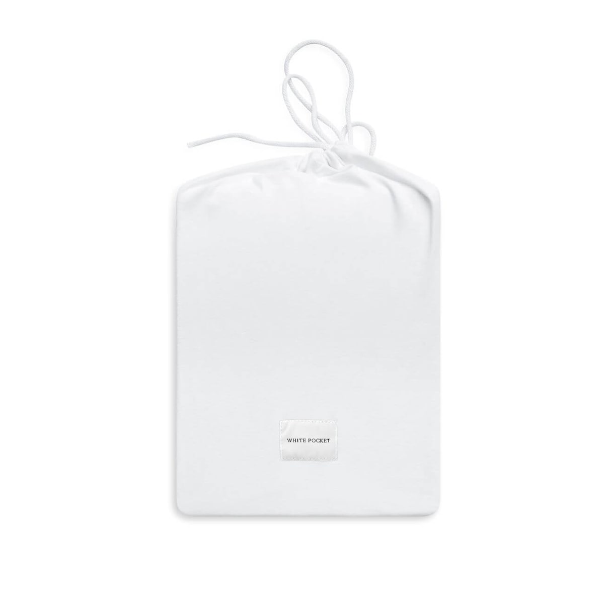 Prześcieradło dzianinowe z gumką białe 180 x 200 cm