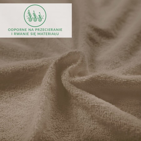 Prześcieradło frotte z gumką 90x200 kolor kakao