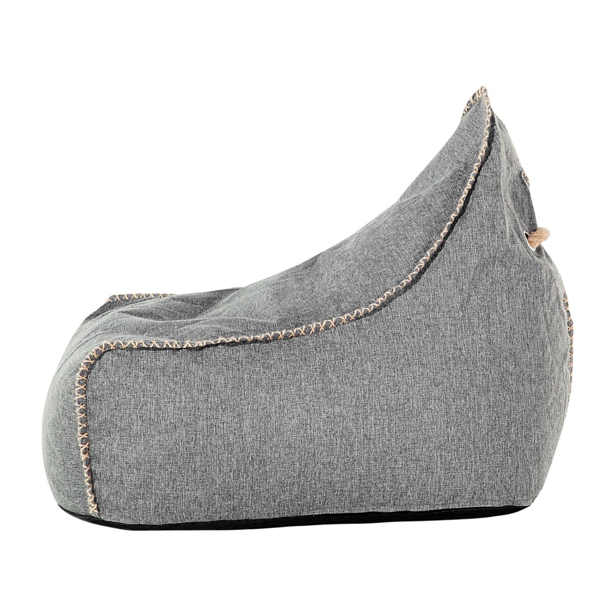 Pufa fotel szary LINEN DROP