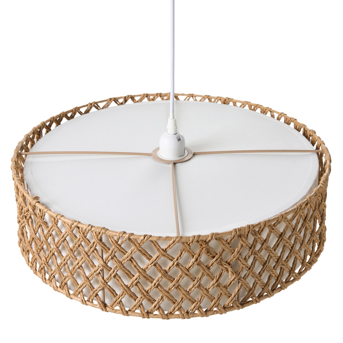 Lampa wisząca BLONDIN Papierowa plecionka Naturalny