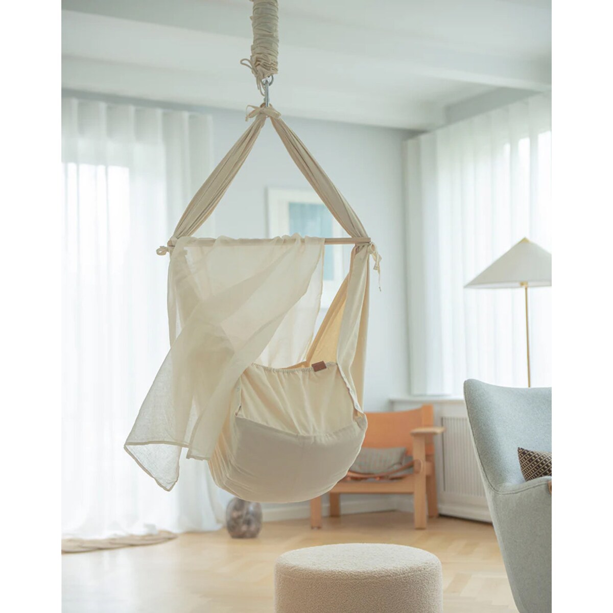 Hamak-huśtawka dla dzieci Premium - beżowa