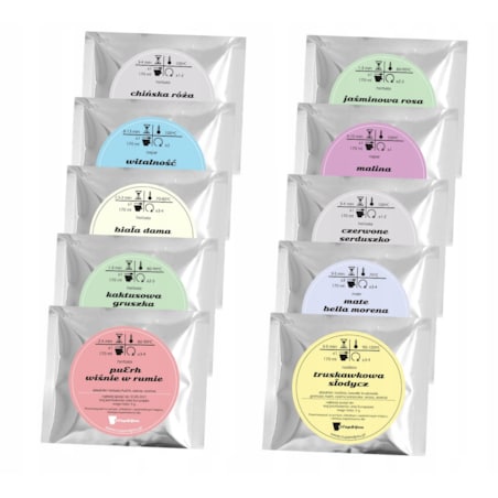 PREZENT NA DZIEŃ MAMY DLA MATKI ZESTAW 10 HERBAT NA PODARUNEK UPOMINEK