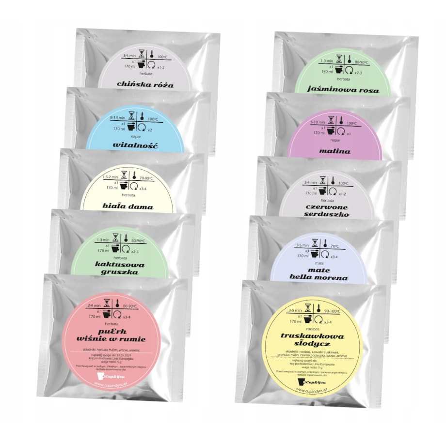 PREZENT NA DZIEŃ MAMY DLA MATKI ZESTAW 10 HERBAT NA PODARUNEK UPOMINEK