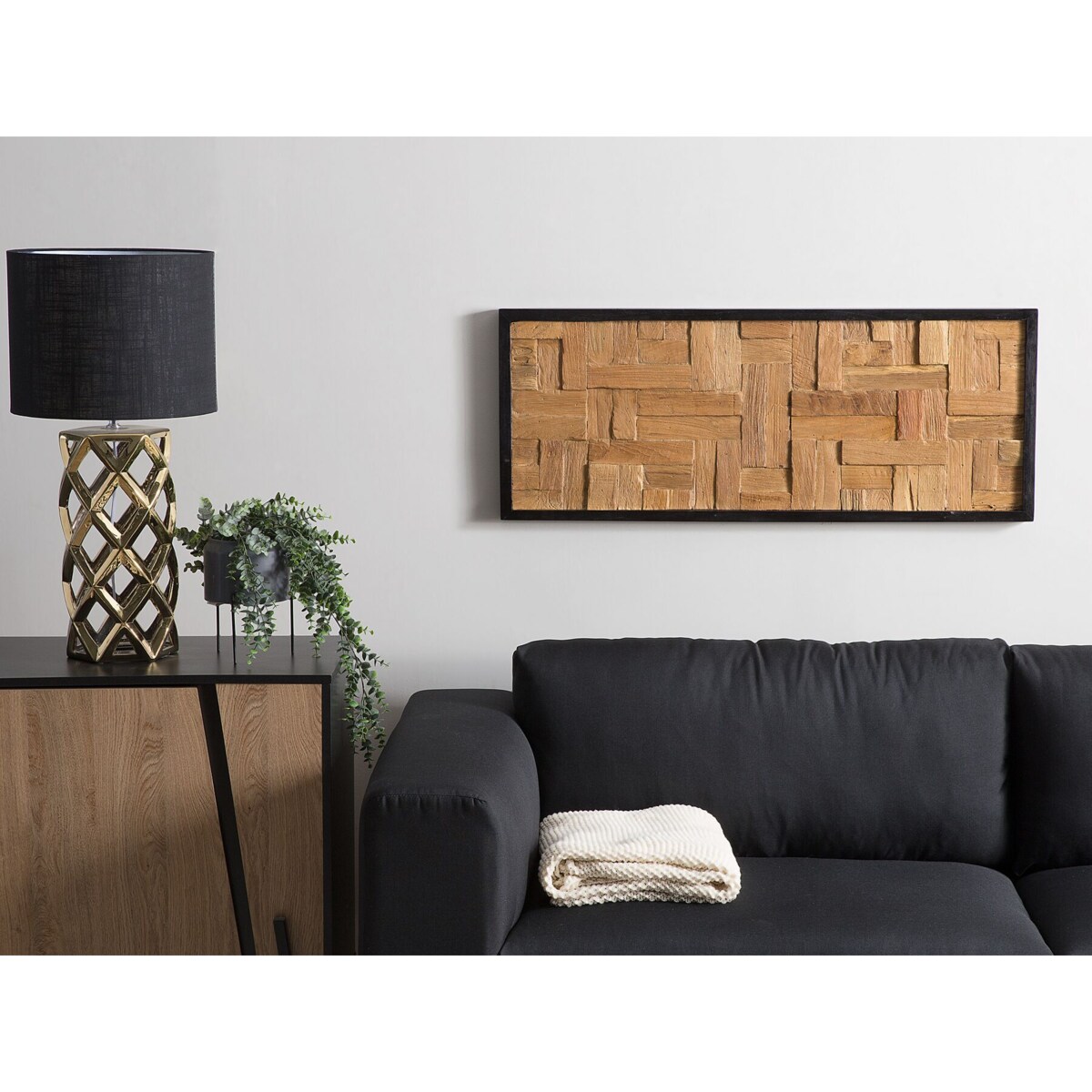 Drewniana dekoracja ścienna TOLUCA