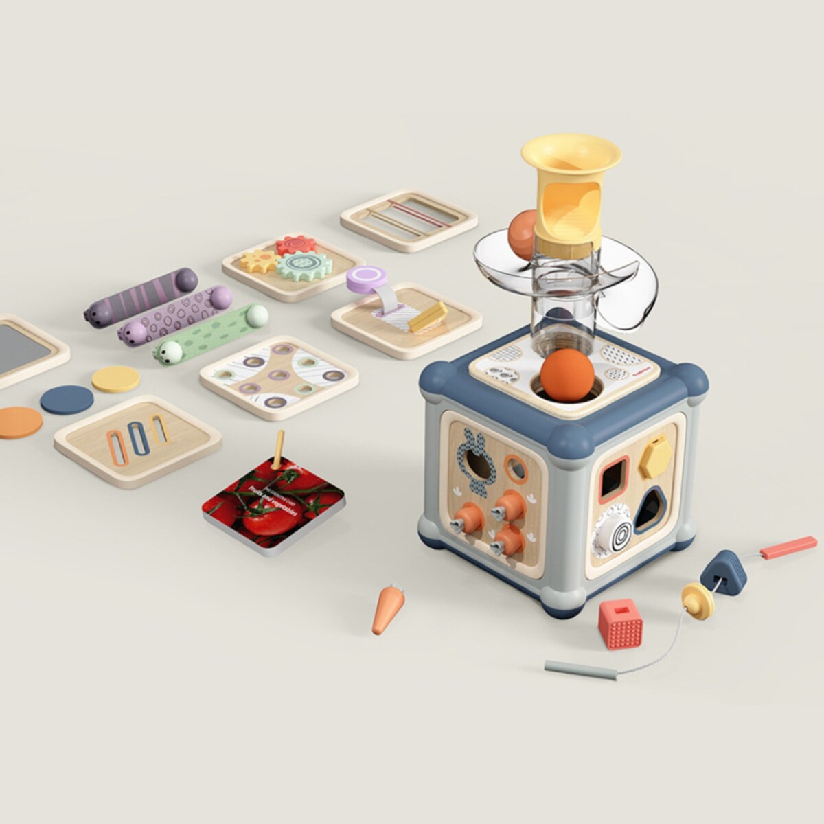 Mistrz motoryki małej Kostka edukacyjna 10w1 dla niemowląt 12 mies.+ Top Bright