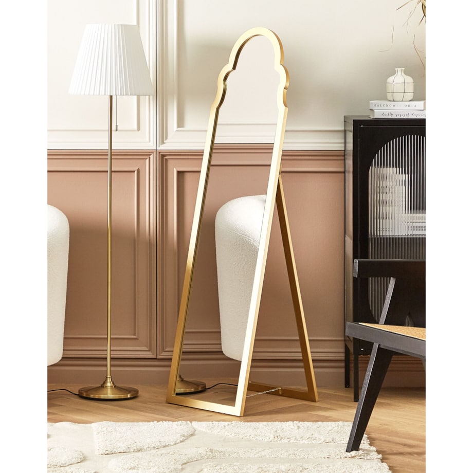 Lustro stojące 40 x 150 cm złote CHATILLON