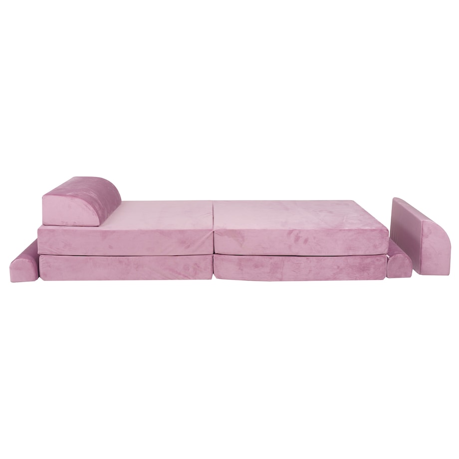 MeowBaby® Velvet Sofa Dziecięca Premium, różowa