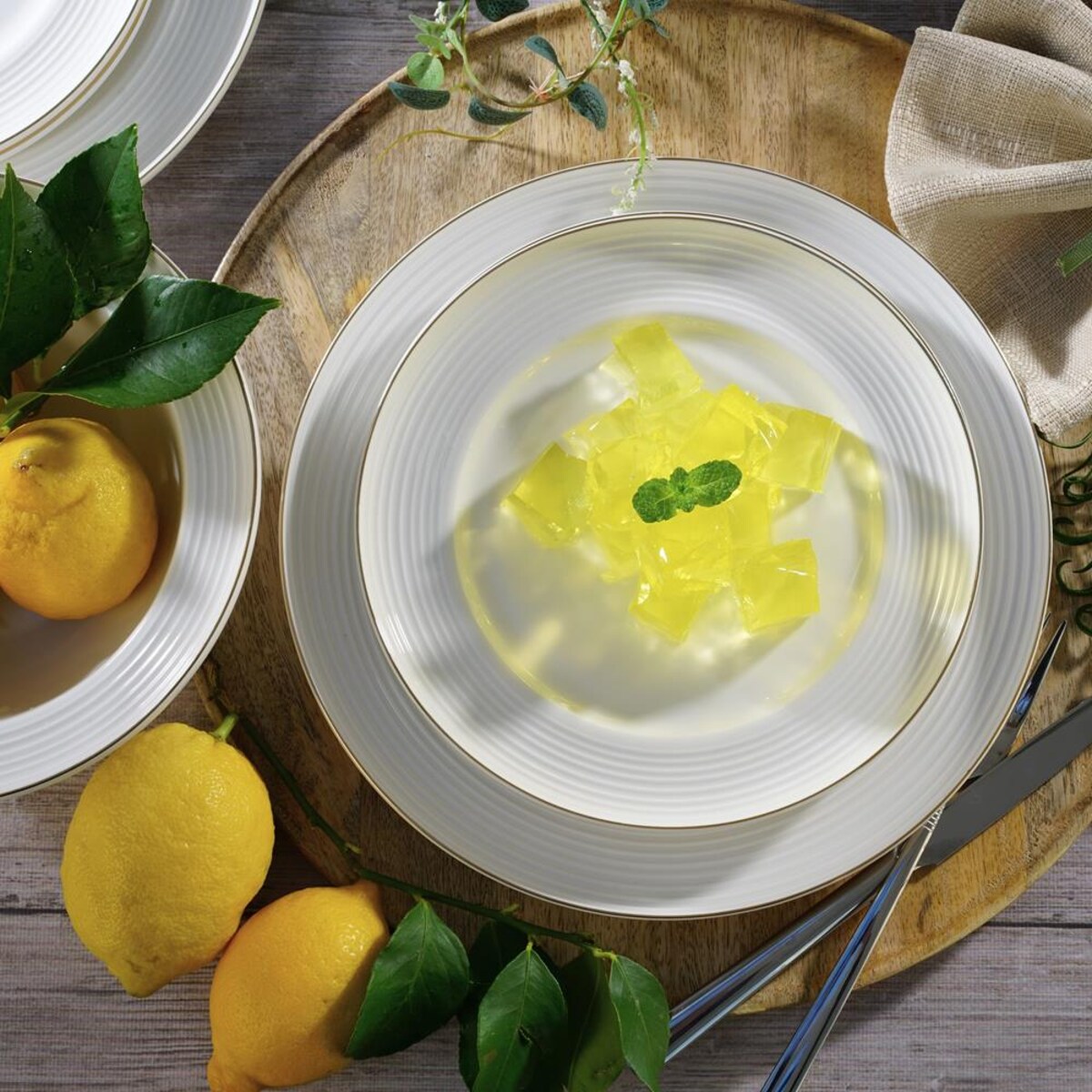 VILLA ITALIA Talerzyk deserowy śniadaniowy 21 cm porcelanowy RIANON