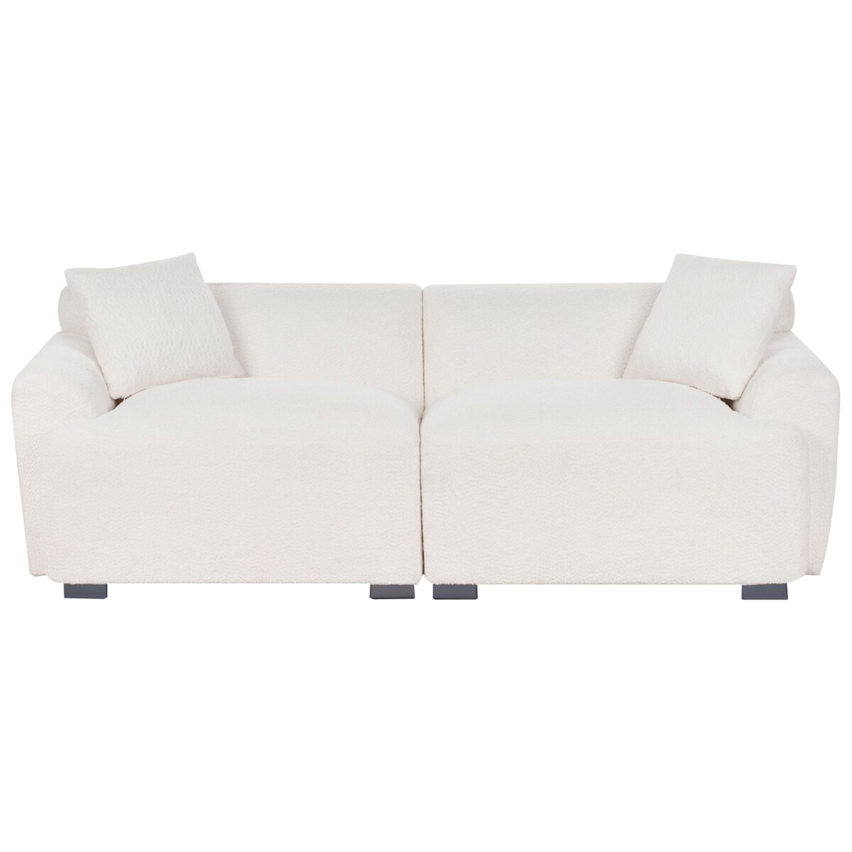 Sofa 3-osobowa boucle biała KORIO