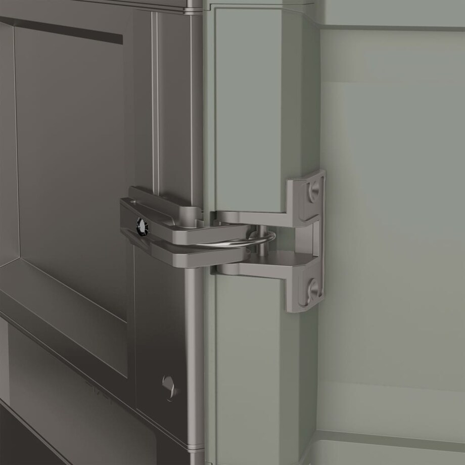 Keter Uniwersalna szafa ogrodowa Wood Grain, kremowy i taupe, 182 cm