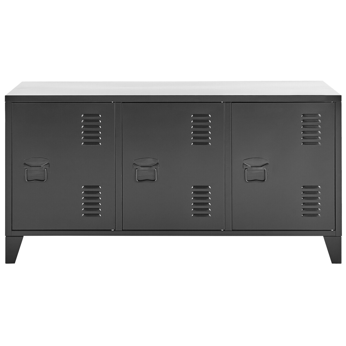 Szafka trzydrzwiowa metalowa czarna CARDIFF