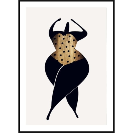 Poster Story, Plakat, Obraz - Kobieta w Złotym Kostiumie, wymiary 42 x 60 cm