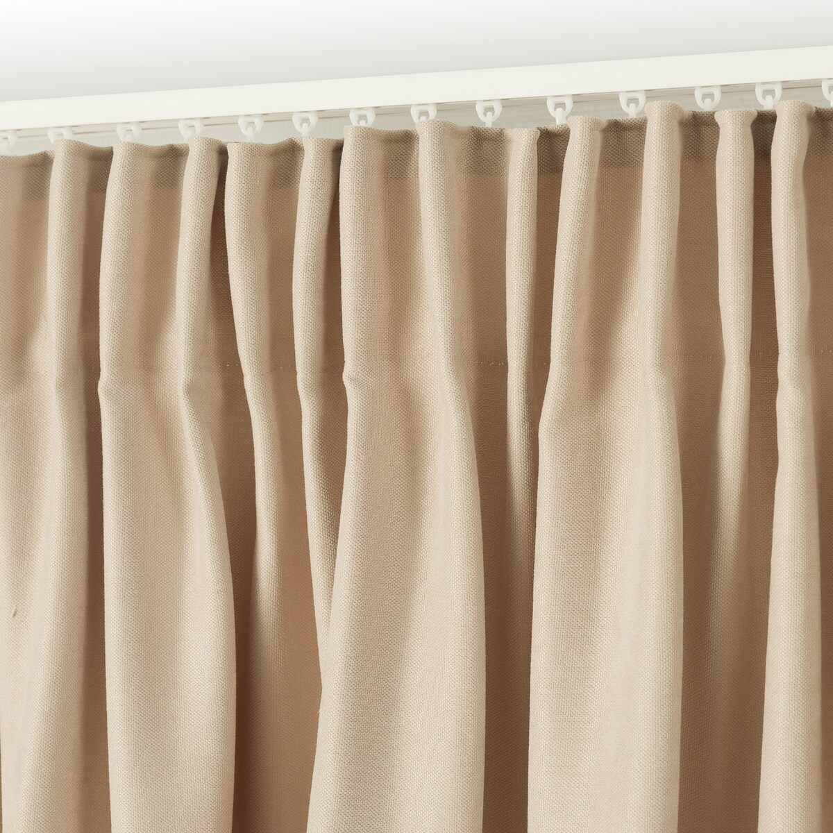 Zasłona na taśmie marszczącej jasnobeżowa aksamitna 140 x 280 cm 1 szt. 140x280 beżowy