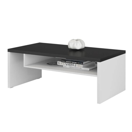 Stolik kawowy CROSS 120x60 biały/czarny